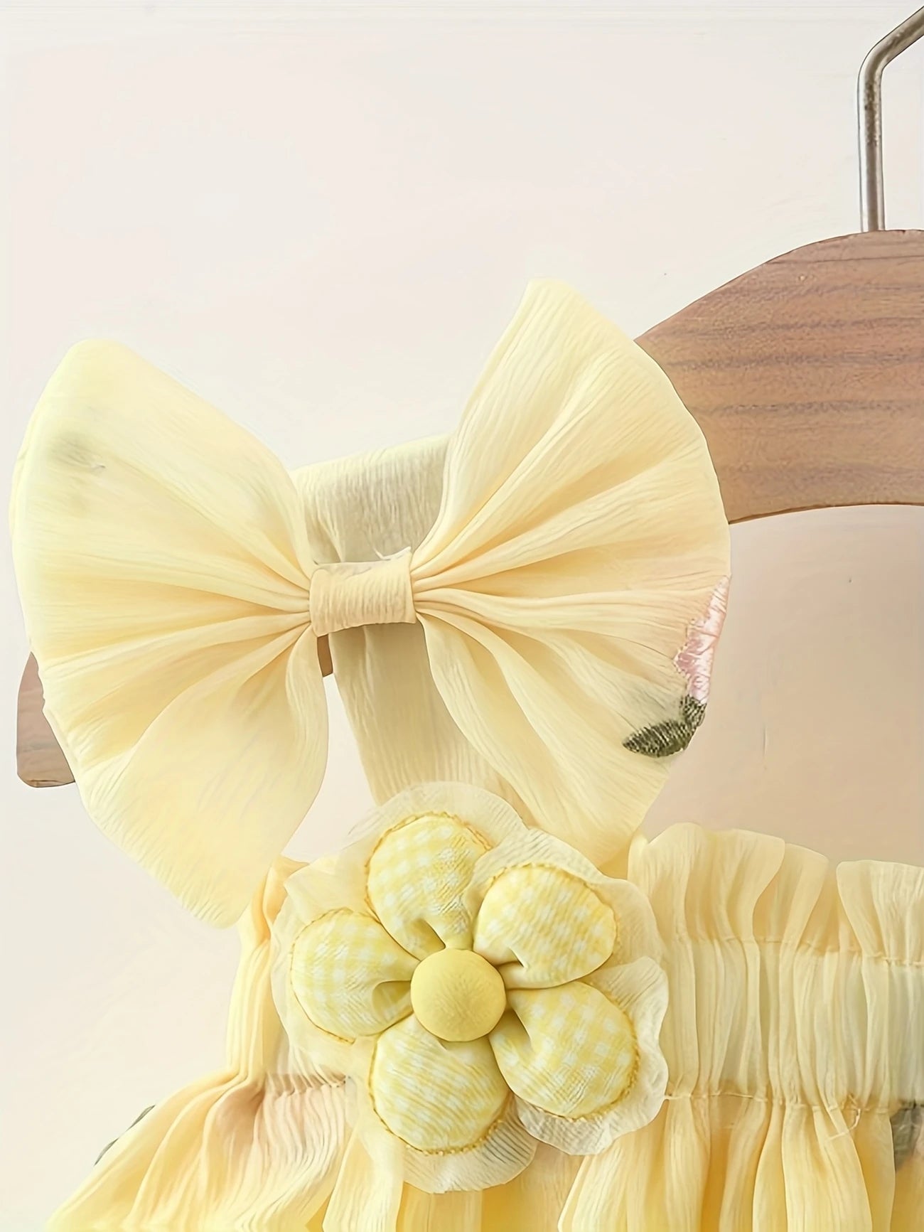 Floral Print Girls’ Sundress with Bow – Sleeveless Summer Dress for Kids