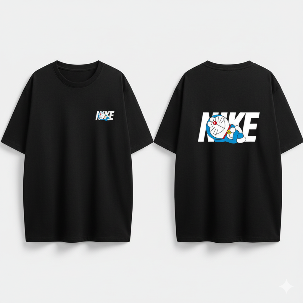 Doraemon "NIKE" Graphic T-Shirt