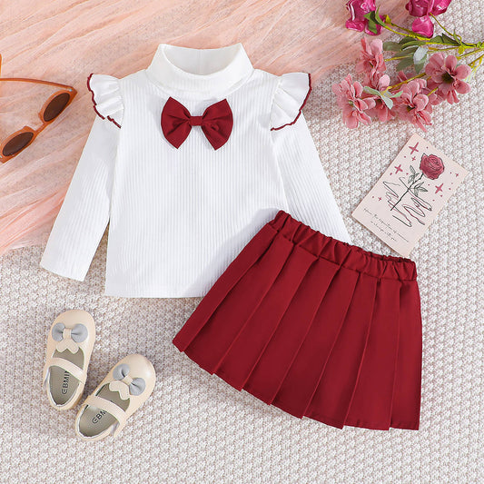 Baby Girl Beautiful 2-Piece Skirt Set | Perfect for Autumn & Spring