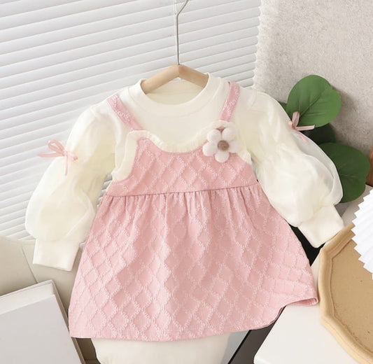 Baby Girl Princess Long-Sleeve Frock | Perfect for Autumn & Spring