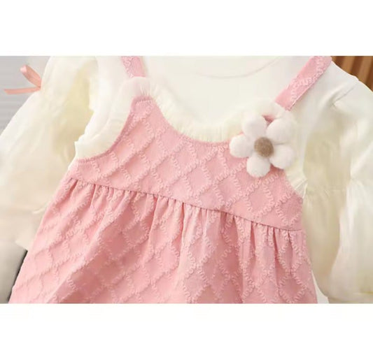 Baby Girl Princess Long-Sleeve Frock | Perfect for Autumn & Spring