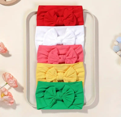 Knit Striped Bow Headbands – Soft & Stretchy Hair Bands