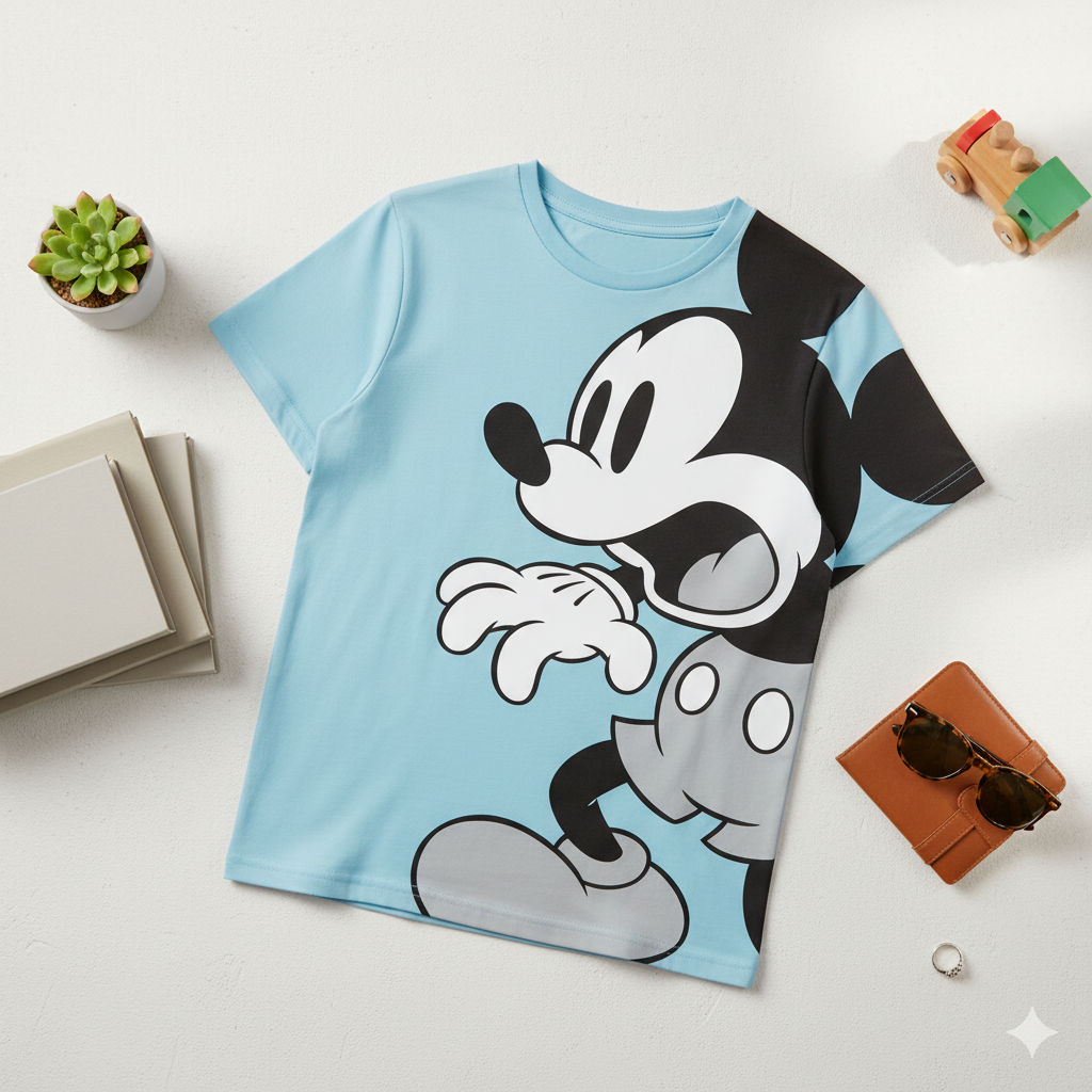 Kids' Playful Mickey Mouse Sports T-Shirt