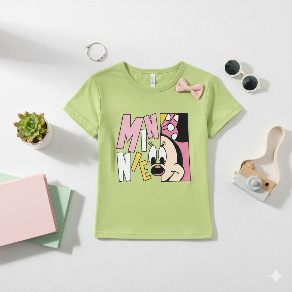 Kids' Playful Minnie Mouse T-Shirt
