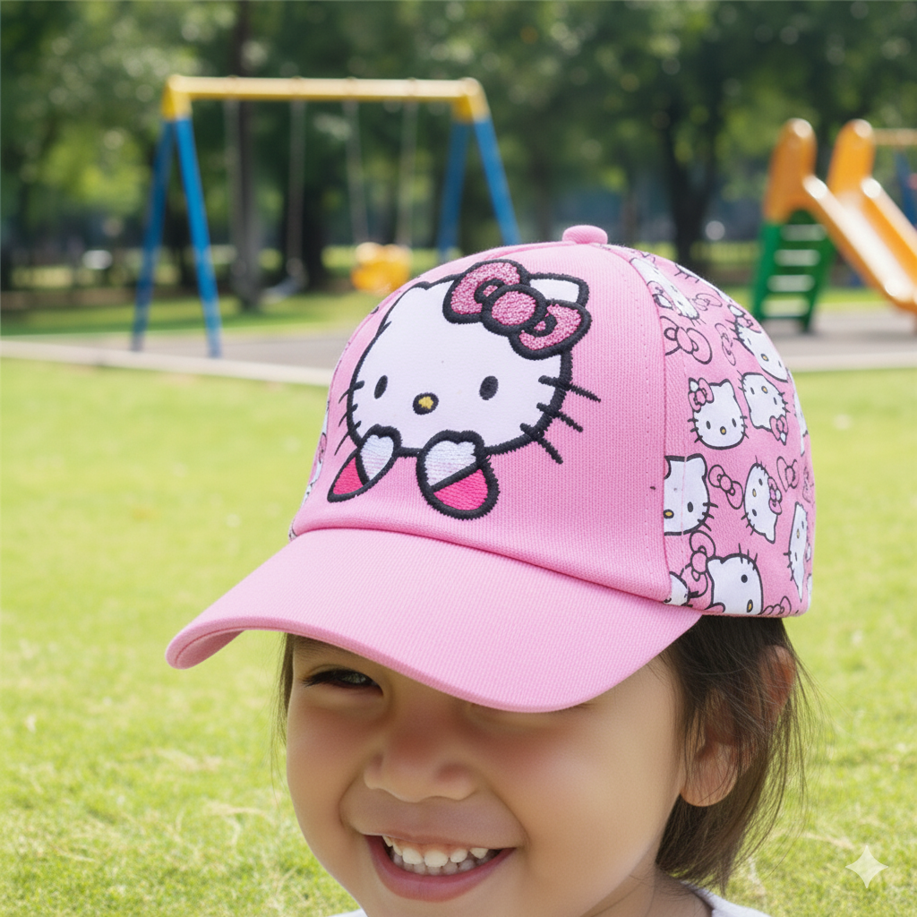 Pink Hello Kitty Kids Baseball Cap