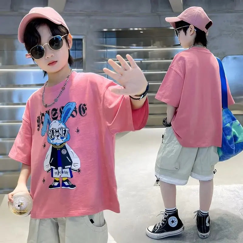 Cool Bunny Graphic T-Shirt for Kids