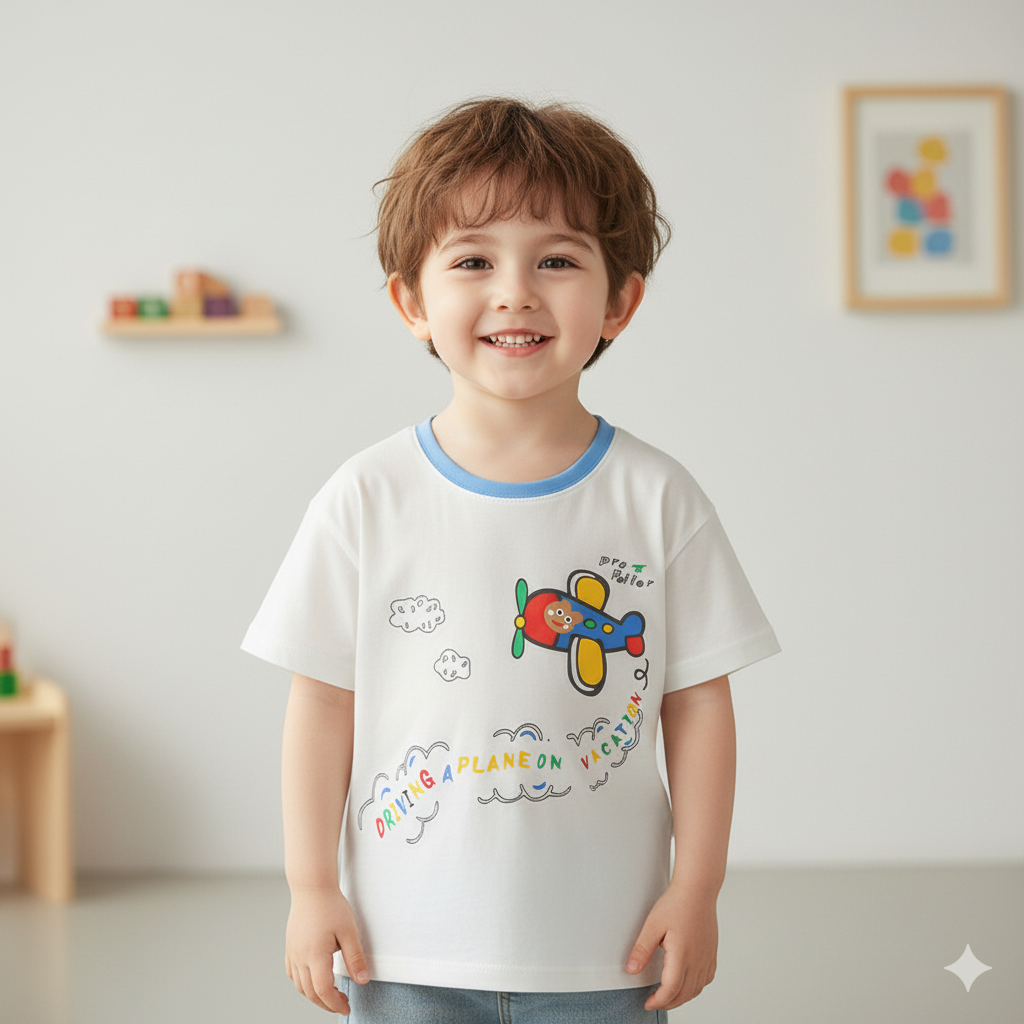 Toddler Airplane Graphic T-Shirt