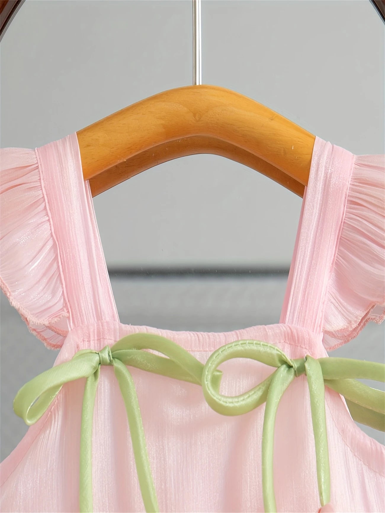 Cute Minies Pink Summer Princess Dress – Baby Girl Sleeveless Outfit with Bows & Ruffles