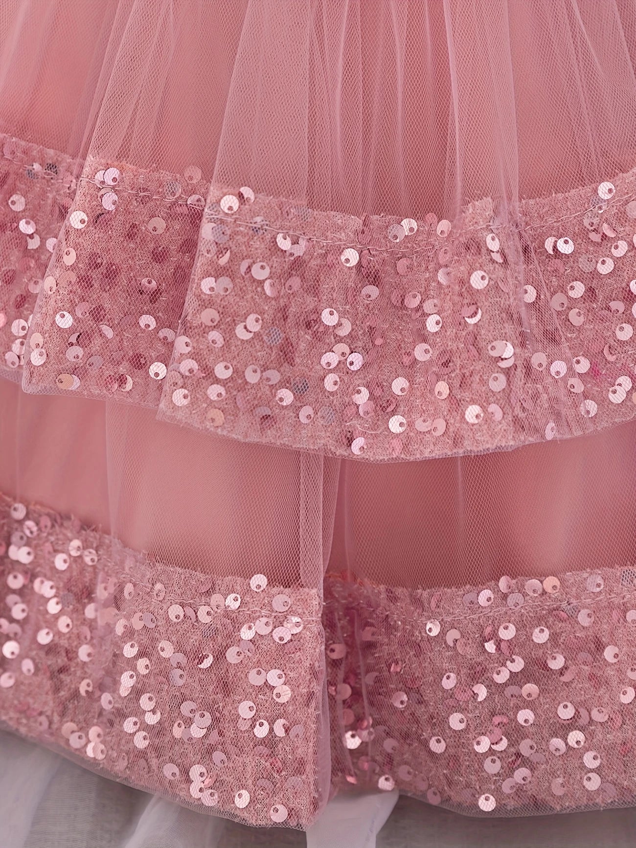 Baby Girl Pink Sequin Tutu Dress with Big Bow – Party & Wedding Outfit