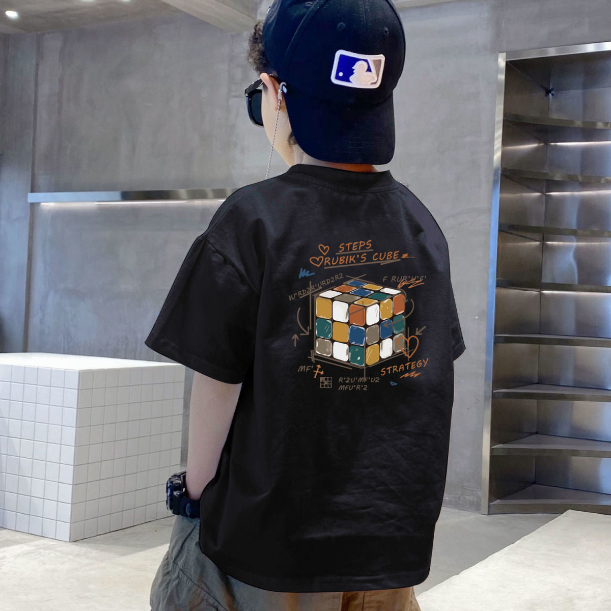 "Rubik's Cube" Graphic Kids T-Shirt