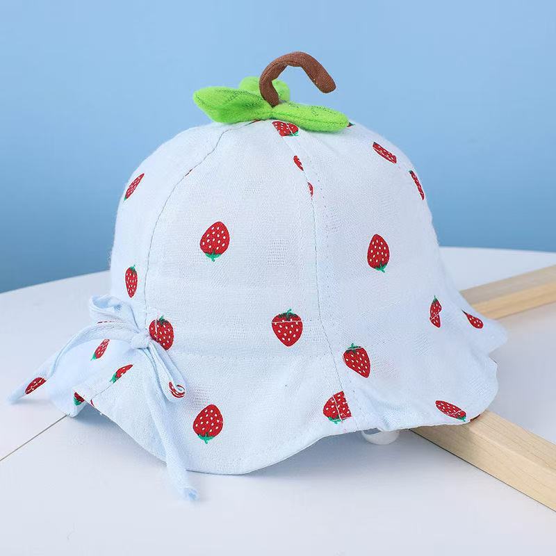 Strawberry Print Kids' Sun Hat
