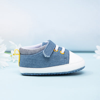 Baby Denim-Style Soft Sole Sneakers