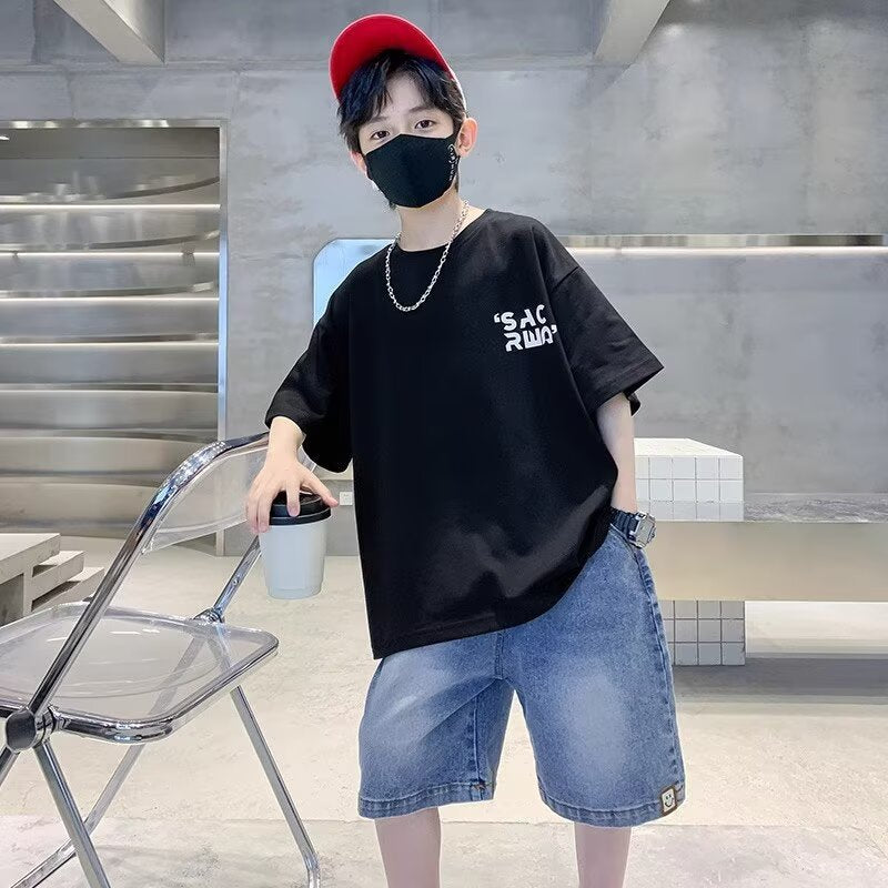 Stylish Boys' Streetwear Graphic T-Shirt