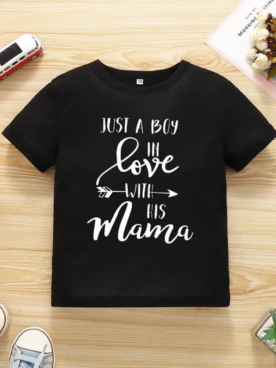 Boys' "Love with His Mama" T-Shirt