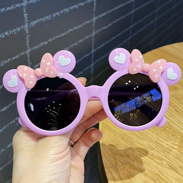 Pink Bow and Heart Kids' Sunglasses