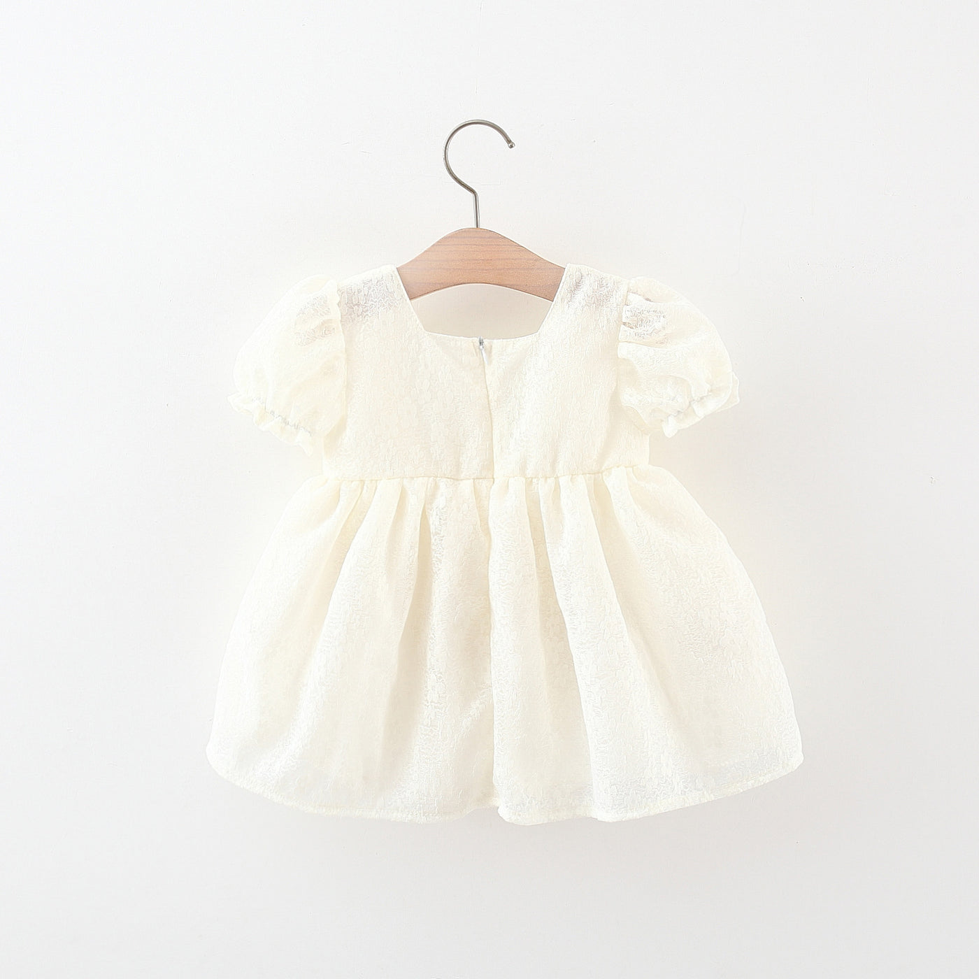 Baby Girl's Tulip Accent Puff Sleeve Dress