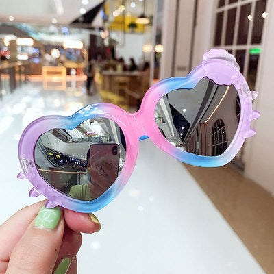 Rainbow Heart-Shaped Kids' Sunglasses