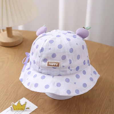 Polka Dot Bunny Ears Kids' Sun Hat
