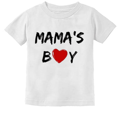 "Mama's Boy" Heart Kids T-Shirt