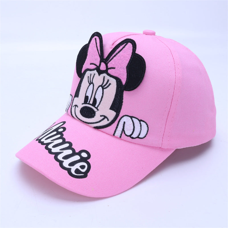 Pink Minnie Mouse Kids Baseball Cap