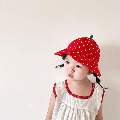 Adorable Strawberry Kids' Bucket Hat