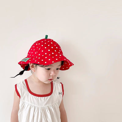 Adorable Strawberry Kids' Bucket Hat