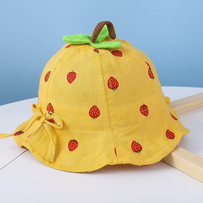 Strawberry Print Kids' Sun Hat